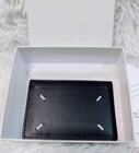 Maison Margiela Calf Leather Card Case Holder With Box Black