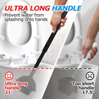 2in1 Toilet Brush And Plunger Set - Bathroom Bowl Holder Combo