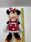 Disney Store 13    Minnie Mouse Plush Stuffed Animal Doll Red Dress   Bow
