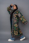 Handmade Uzbek Organic Silk Embroidered Suzani Kimono Chapan Coat Robe Vintage