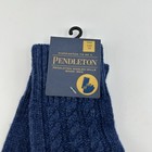 Pendleton Cable Texting Glove Wool Blend Knit Womens Os Blue Nwt