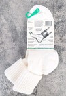 New 80s Primasport Womens Sz 4-10 Fitness Triple Roll Socks White Made In Usa