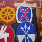 Vintage 9 Military Patches Variety Uniform Insignia Originals Some Very Valuable