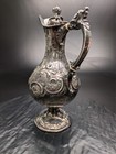 1850s Bailey   Co  Coin Silver Floral Pitcher     11    Tall  628 Gram   900 Fine 