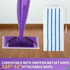 50 Pack Wet Jet Mop Pad Refills - Thick  Absorbent Semi-disposable Swiffer Pads