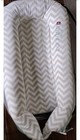 Dock A Tot Deluxe Plus Baby Lounger 0-8 Mos Chevron Pad Containment Safe