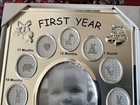 Malden Baby s First 1st Year Silver Picture Frame  13 Opening Collage
