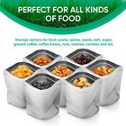 50pcs 1 Gallon Mylar Bags For Food Storage  10 x14  Standing Up Zippered Pouches