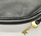 Vintage Fossil Black Crossbody Bag With Key Charm