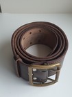 Officer s Leather Belt Soviet Military Uniform Made In Ussr 1980s Size 1