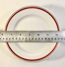 Set Of 4 French Porcelaine D auteuil Bistrot Rust Canape   Bread Plates 6 5   