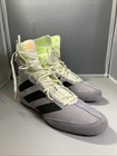 Adidas Box Hog 3 Grey Black Green Boxing Boots Size Us 12 Uk 11 5 Shoes