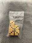 Vintage Bakelite 5 8  Pair Of Dice  butterscotch Color  Set  3