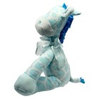 First   Main Jingles Blue Giraffe Sitting Rattle Baby Plush 8 5    Stuffed Animal