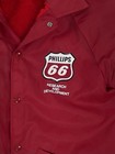 Vintage Philips 66 Research   Development Faux Fur Lined Jacket Adult Small Rare
