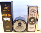 Beard Grooming Kit - Comb  Brush  Shapers  Beard Wash  Oil  Balm   More - New
