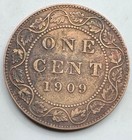1909 Canada One Cent - 1c - Canadian Penny - Free Shipping
