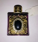 Vintage Miniature Victorian Style Ornate Purple Glass Perfume Bottle 1 75  