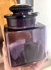 Nice Amethyst Colored Apothecary Store Candy Jar W stopper 1905 Era Clean L  k