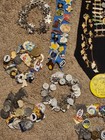 50 Yrs Of Beta Sigma Phi Pins   Bracelets Lot   rhinestone Seed Pearls