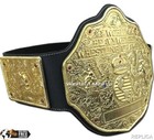 World Heavyweight Championship Big Gold Replica Title Belt Pure Leather 4mm Zinc