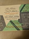 Vintage 1954  First Federal Savings   Loan Waynesburg  Pa  the First 30 Years  
