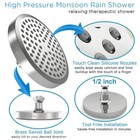 6  luxury Shower Head High Pressure Rain Bathroom Chrome Showerhead Adjustable 