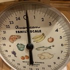 American Family Scale 25lb White Kitchen Counter Fruit Meat Food Canning Vintage