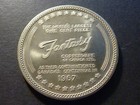 1965 Canadian Centennial Numismatic Park  Sudbury  White Metal Medallion  40 Mm