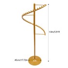 Modern Spiral Rotating Clothing Rack  Free Standing Heavy Duty Garment Rack Gold