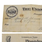 Lot Of 2 Antique 1922   1930 Union   American Bank Pulaski   Lynnville Tn Checks
