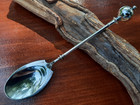 Sterling Silver George Sharp Ball End Engraved Ice Cream Spoon  No Mono
