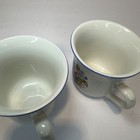 Tabletops Unlimited Victoria Floral Tea Cups 3 5  High X 3 5  Wide Set Of Three