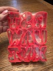 Vintage Jello Jell-o Jigglers Gelatin Alphabet Cookie Cutters Set Of 26 A-z New