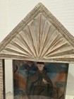 Antique Spanish Colonial Saint Francis Retablo In Custom Tin Nichebeautifully