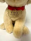Fao Schwarz Golden Retriever Lab Puppy Plush Red Collar Stuffed Animal 10 