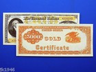 Reproduction  5 000 1882 Gold Certificate Note Us Paper Money Currency Copy