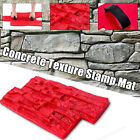 Concrete Wall Mold Polyurethane Seamless Stamp Cement Texture Stone Slate Mat Us