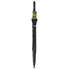 Black With Green Windproof Automatic Open Rain Protection Large Trim Umbrella