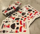 Aurora Afx Tomy Porsche 962 Team Ho Slot Car Decals