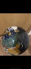 Blue Lapis Gemstone World Map Globe