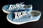 Hurley Women s Carrie Lace-up Canvas Casual Shoes   Chambray   Sizes 8   New 