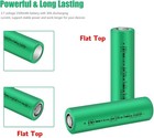 3 7v Rechargeable Battery  30a 2500mah Rechargeable Lithium ion Flat Top Batt   