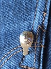 Kfc 10k Gold Pin With Sapphire Blue Stone- Excellent Condition Vintage Rare Item