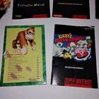 Lot Of 7 Snes Instruction Booklet  Super Nintendo Entertainment System Manuals