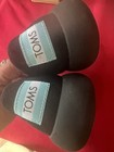 New   Authentic Toms Women Alpargata Mallow Black On Black Size 8 Slide On