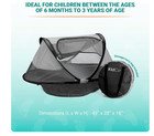 Kidco Peapod Plus Portable Pop Up Infant Toddler Pet Tent With Pad   Zip Bag 