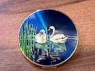 Stratton Swan Vintage Powder Makeup Mirrored Compact Made In England