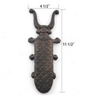 Cast Iron Bug Beetle Figural Boot Jack Tool Horn Shoe Tool Brown Rustic Western
