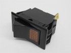 Carling Technologies Rocker Switch Black W  Amber Light